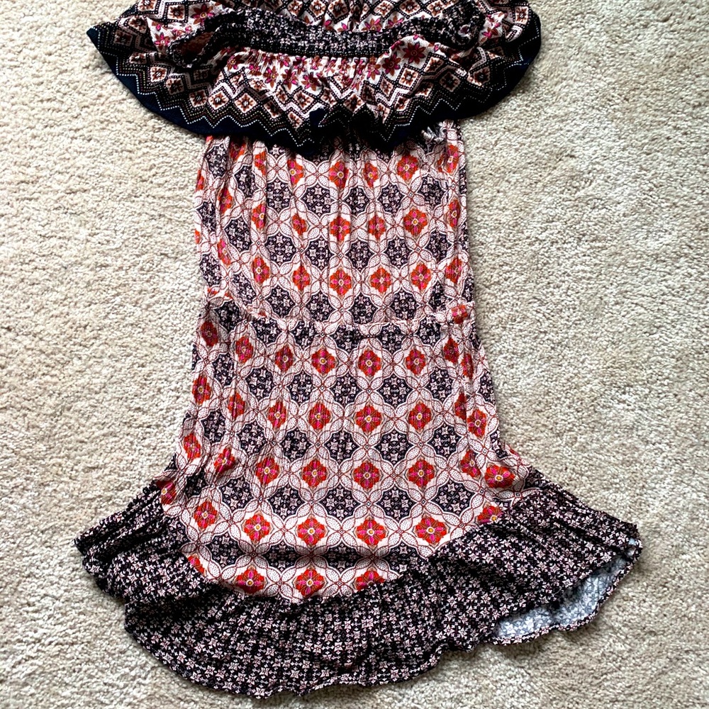 Nordic Spanish Aeropostale off the shoulder dress